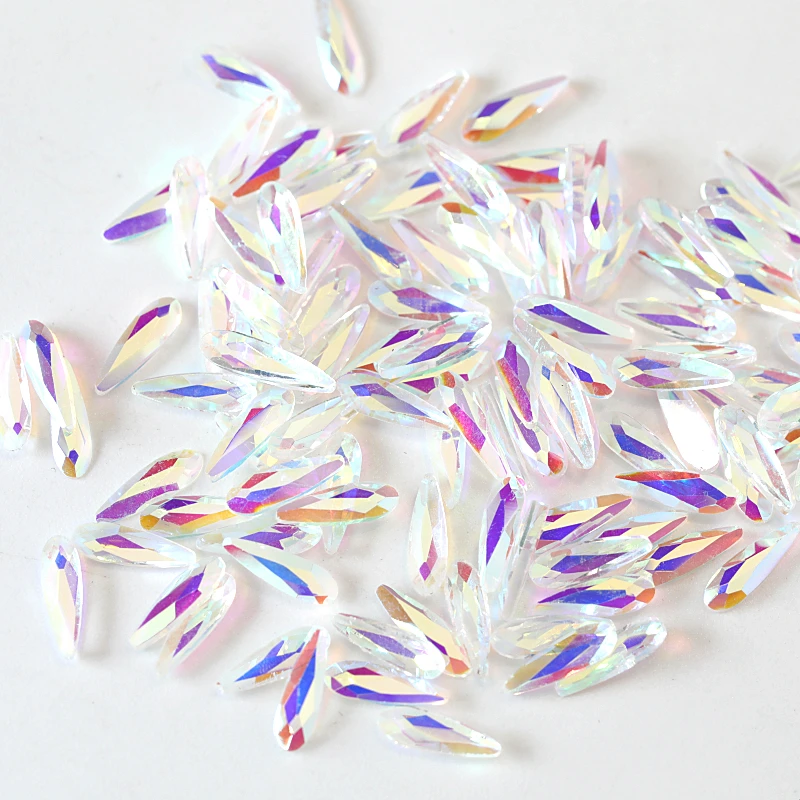 20 шт. K9 высококачественные прозрачные стразы AB для дизайна ногтей Стразы