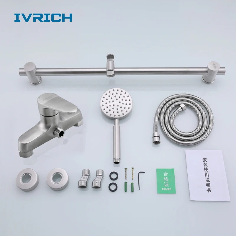 IVRICH комплект для ручного душа Ванная комната горка бар Душевая система
