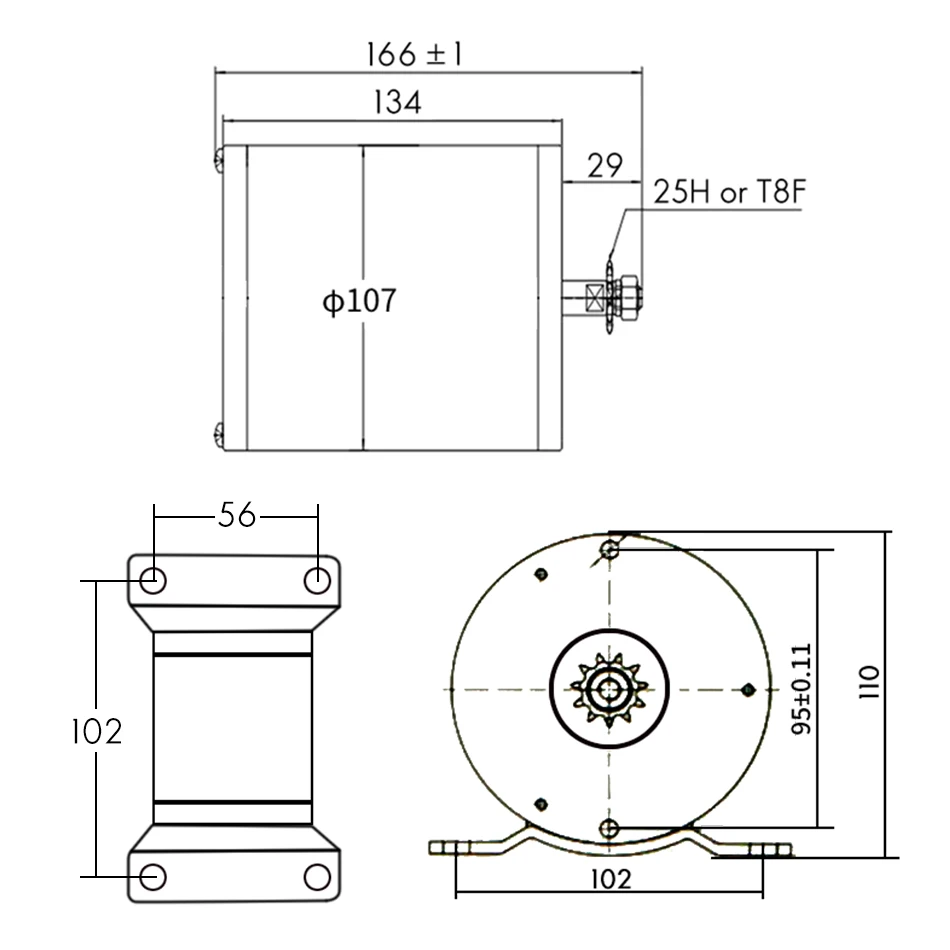 YALU BM1109 2500 Вт 60 в бесщеточные электрические аккумуляторные колеса автомобильный