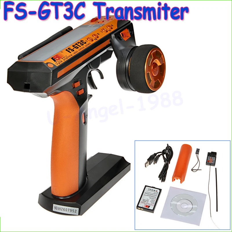 Flysky FS gt3c GT3C 2.4 г 3ch пистолет контроллер приемник передатчик TX Батарея USB кабель для