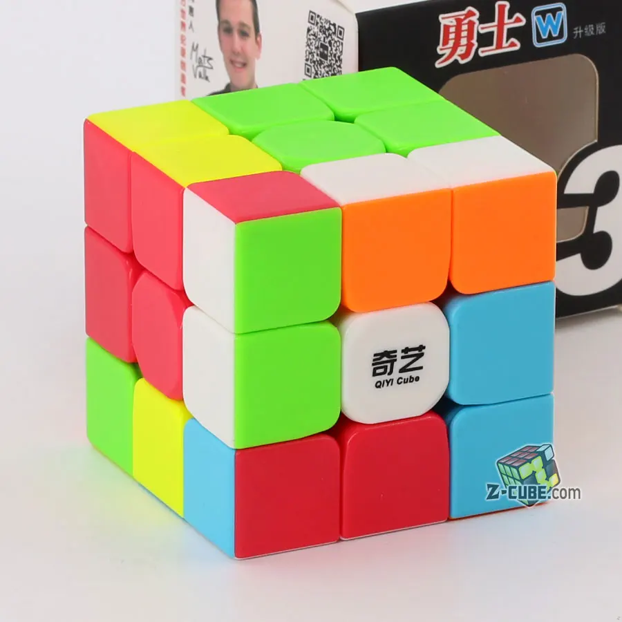 Головоломка, магический куб QiYi Warrior W 3x3x3 3*3*3 333, скоростной кубик, без наклеек, профессиональный, красочный, легко скручивающийся, развивающие, Логические игрушки