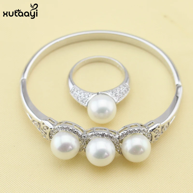 Модное серебряное покрытие для женщин набор ювелирных изделий из искусственного