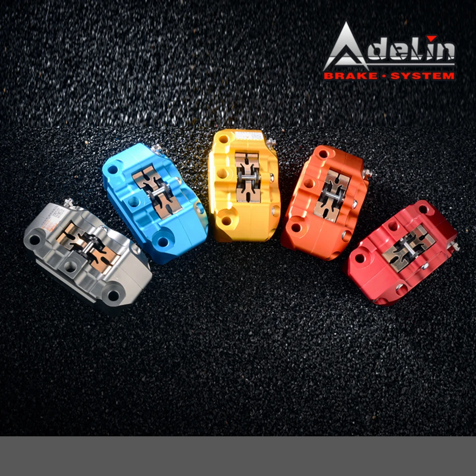 Adelin CNC ADL-4 мотоцикл 25 мм x 4 поршневой тормозной суппорт насос 82 мм крепление для BWS Yamaha скутер изменить