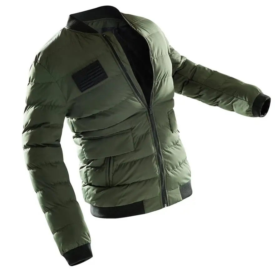 Army Green Мужская зимняя тактическая куртка, теплая куртка, мужские парки, утолщенная хлопковая повседневная куртка, пальто, мужская верхняя одежда, ветрозащитная, размера плюс - Цвет: Army Green