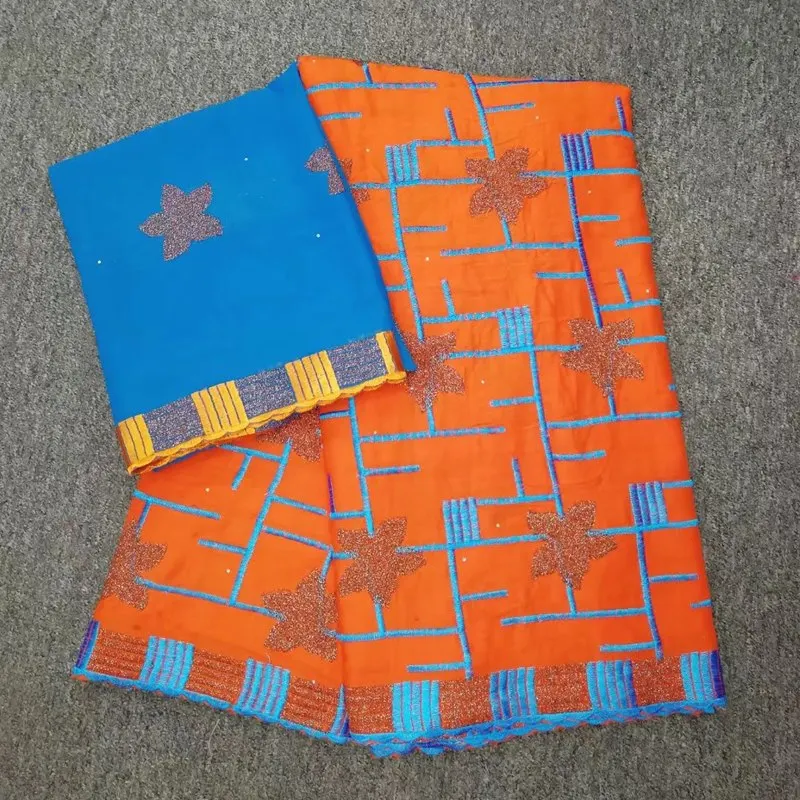 Новая африканская кружевная ткань Swiss voile 100% хлопок высокого качества нигерийского магазина французского производства 2+5/ ярд.