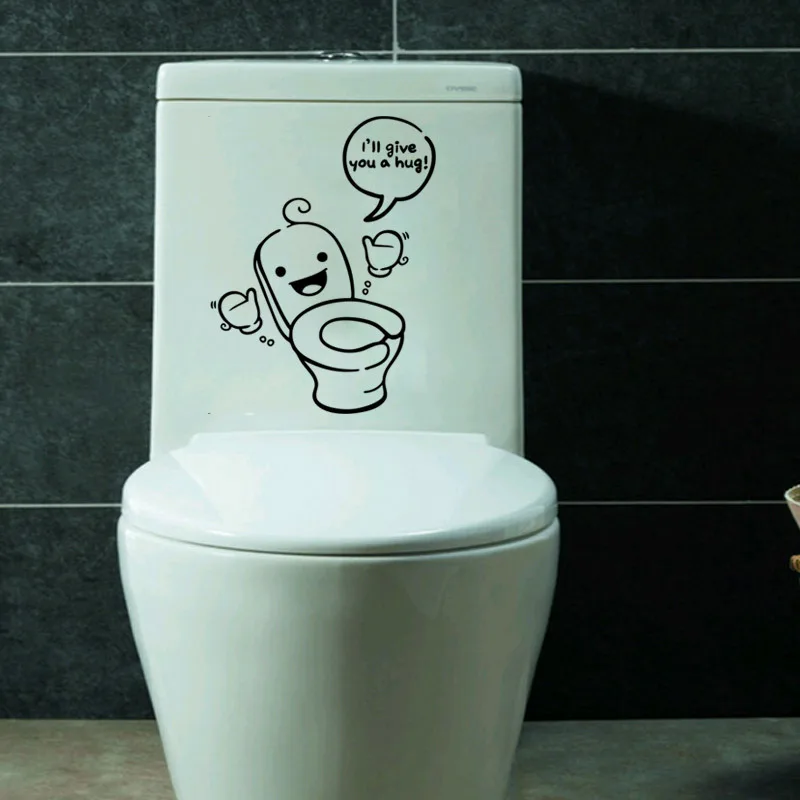 Стеклянные наклейки на стену ванной комнаты|stickers home decor|wall arttoilet sticker |