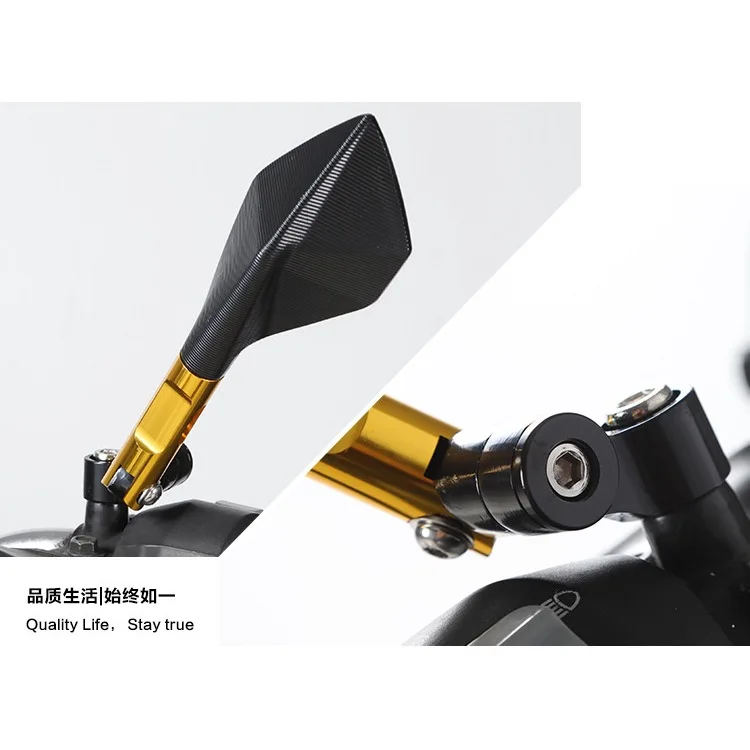 Универсальное moto rcycle зеркало заднего вида moto CNC боковые зеркала для YAMAHA ys 150 tmax 530 tdm 850 fz6n mt10 c8 nmax 155 fazer8 и др