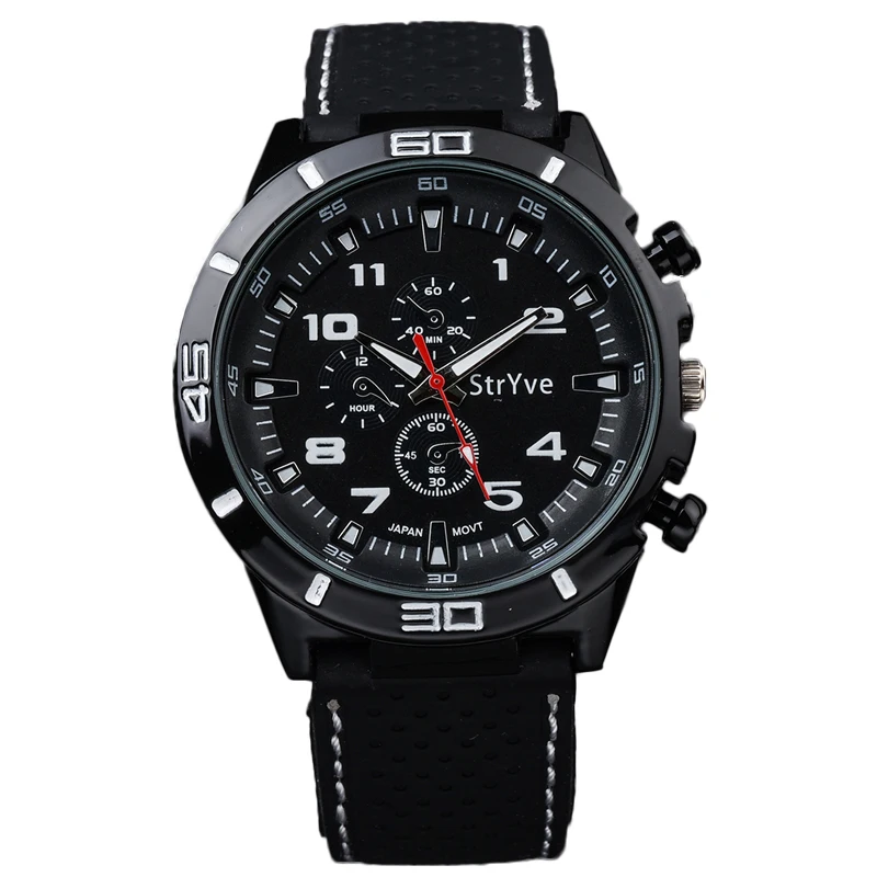 Stryve бренд relojes hombre 2018 скоростные спортивные часы военный черный силиконовый
