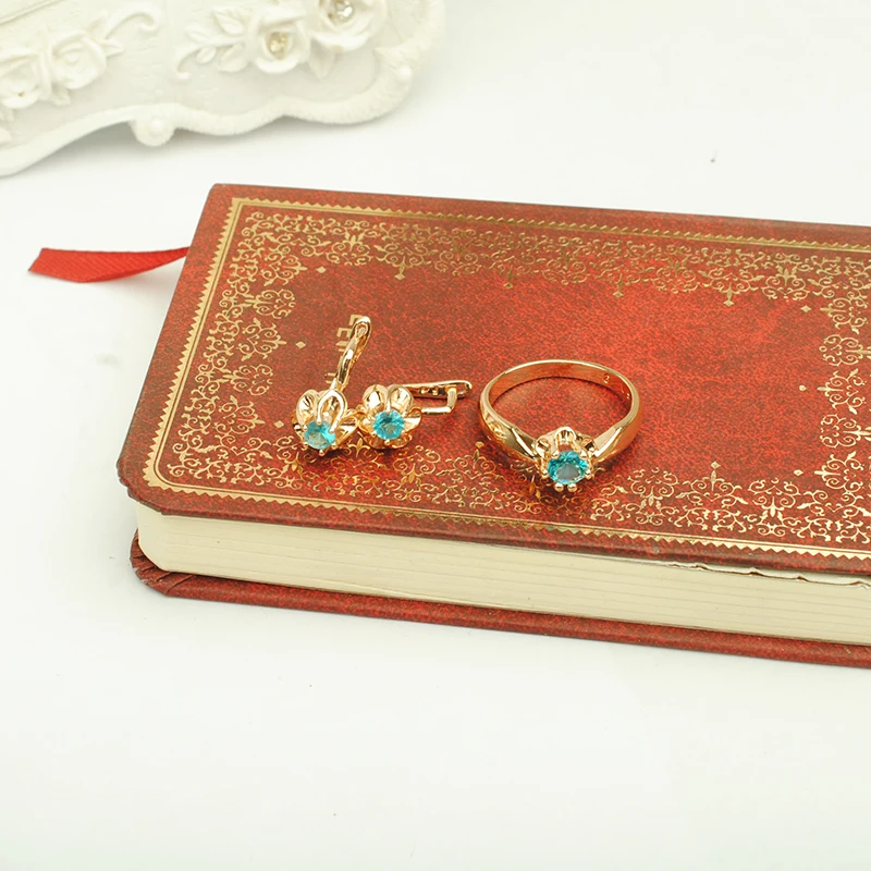 Женский ювелирный комплект из колье и серёг с фианитом|colorful jewelry sets|fashion setjewelry sets |