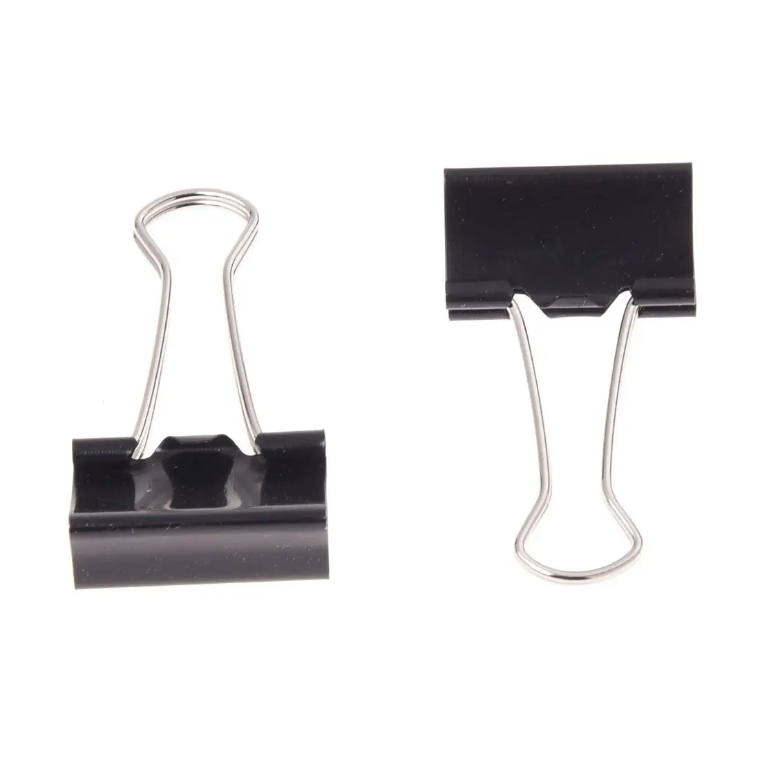 12 Pcs Office Files Documents Metal Black Binder Clips 25mm Width | Канцтовары для офиса и дома