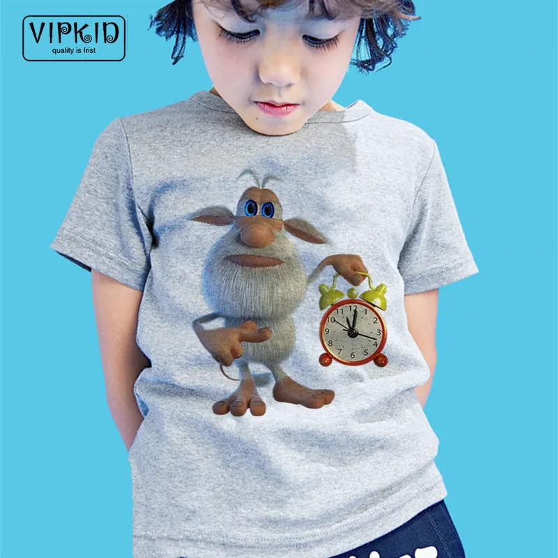 Детские футболки летняя забавная футболка с героями мультфильмов для маленьких