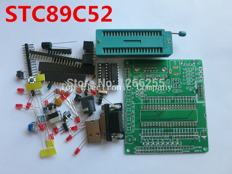 51/AVR совет по развитию микроконтроллер обучения доска DIY Обучения Комплект частей