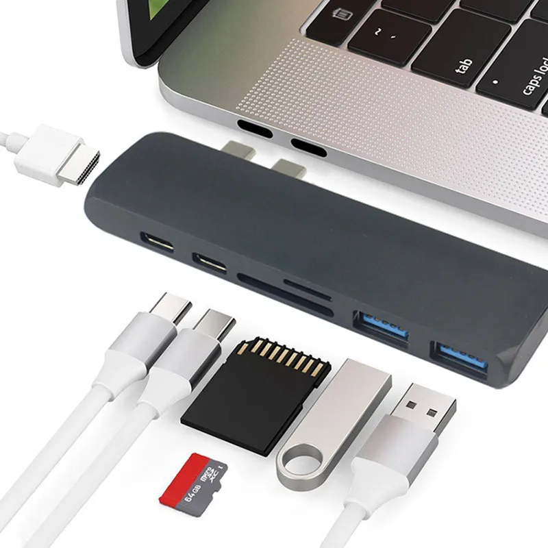 Док станция Thunderbolt 3 USB Type C HDMI 4k с портами 0| |