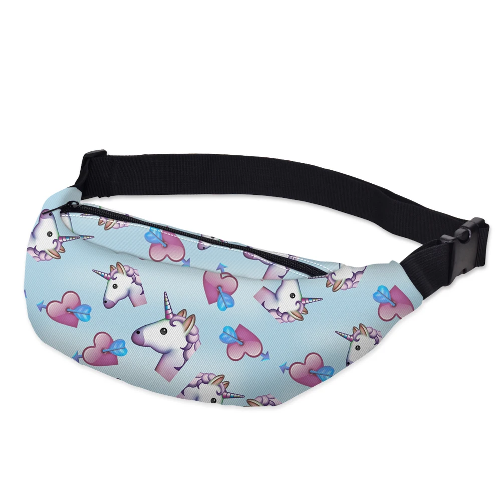 Deanfun 3D Printed Waist bags Lovely Heart Unicorns Cute Fanny Pack for Women Gift YB16 | Багаж и сумки