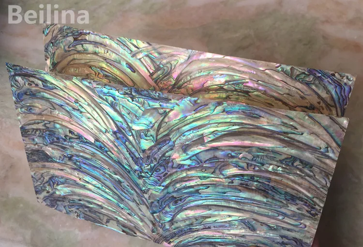 Тип M Новая Зеландия paua abalone оболочки ламинат лист для резных материалов и деревянная инкрустация домашнего ремесла украшения размер 240 мм/140 мм