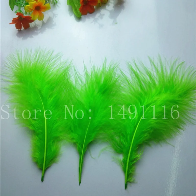 apple green Красивые пушистые 20 штук 4-6 дюймов/10-16 см перья индейки, декоративные аксессуары diy 16 цветов - Цвет: apple green