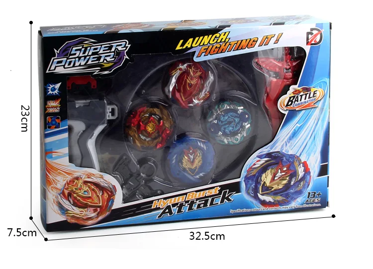 2019 новый гироскоп bayblade Арена 4 штук в штучной упаковке Bey blade Burst 4D набор пусковая