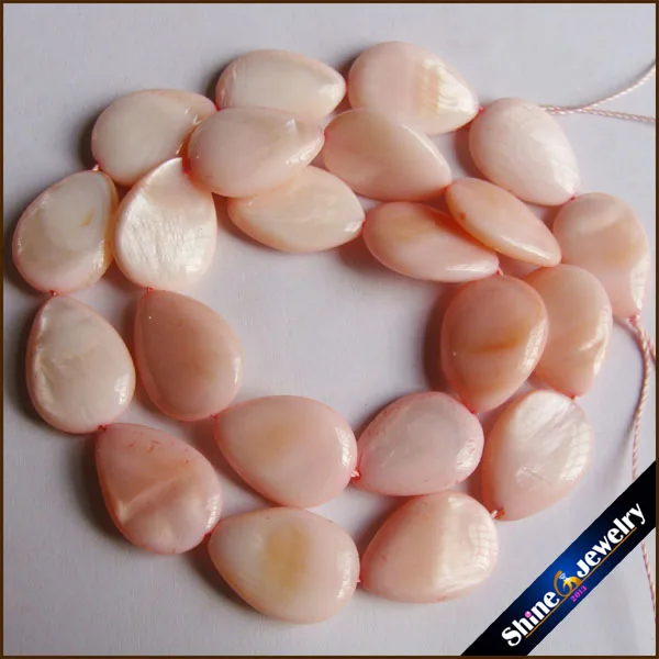 Оптовая продажа 17x13 мм натуральный ручной шлифовальный Груша Форма розовый цвет