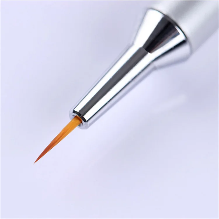 Для ногтей angnya Art Pen Спиральные Полосы стержень кисть для ногтей металлическая УФ-Гель-лак 3d Ручка для рисования подводка 7 мм DIY кисть для маникюра