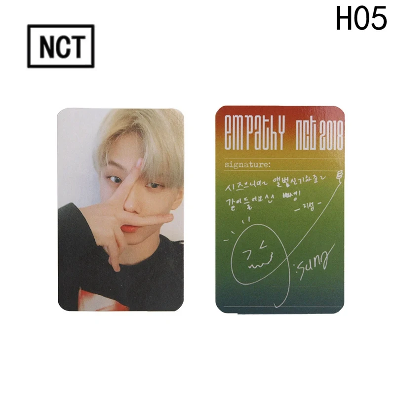 Эмпатия бумага новое поступление популярная многоцветная версия NCT 127 плакат карта автограф Фотокарта самодельные фото карты