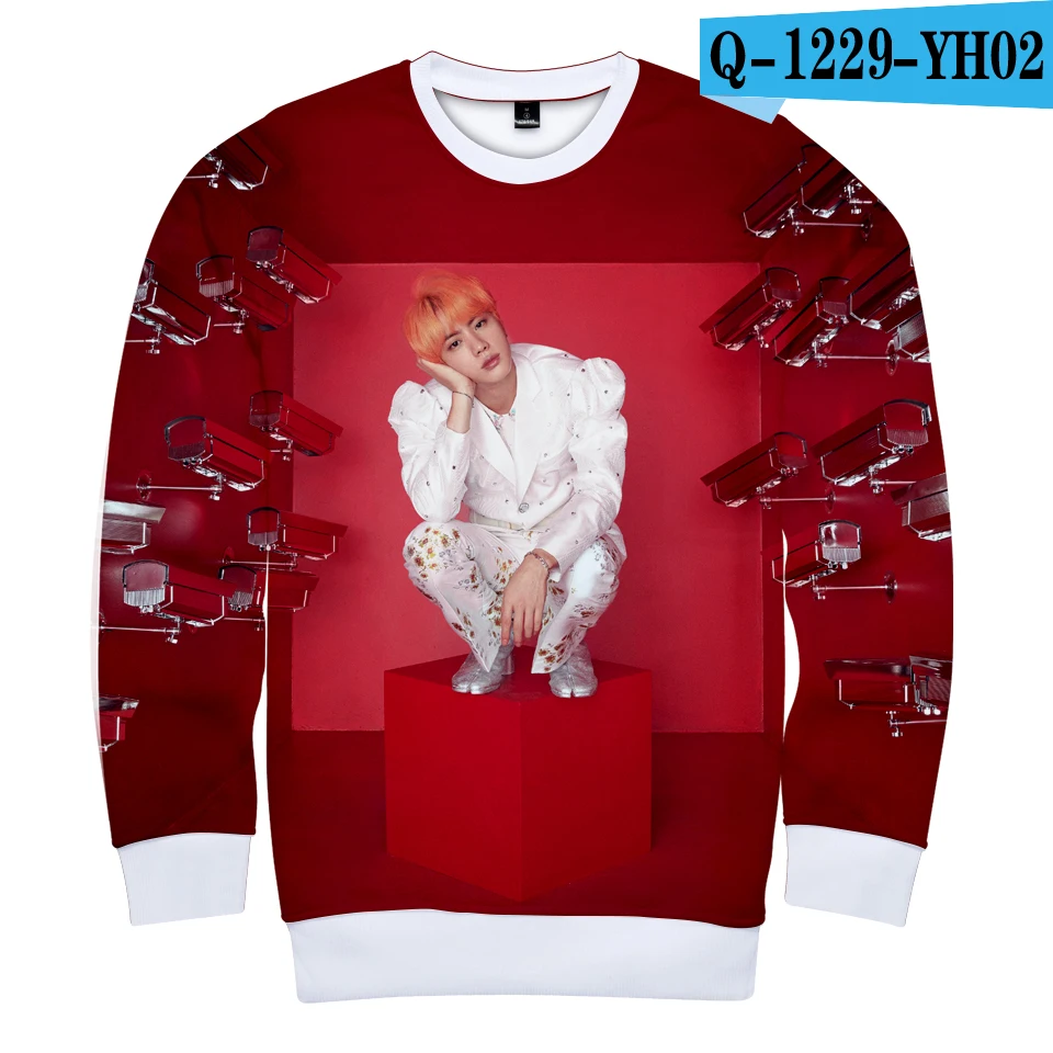 Frdum Tommee Love Yourself ответ 3D kpop женщины Bangtan мальчики Толстовка Осень и зима хит хоп harajuku Корейская повседневная одежда - Цвет: Q1229