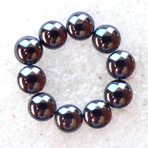 (10 шт./лот) оптовая продажа Круглый Кабошон Из Натурального Гематита 8x3 мм