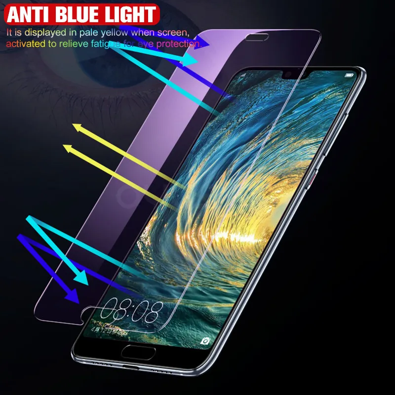 2 шт./лот закаленное стекло для Huawei Nova 3 3i Mate 10 20 Lite Pro P Smart Plus Honor View 8X Anti Blu Ray защита