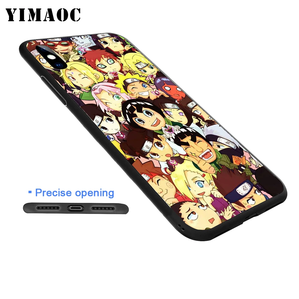 YIMAOC Наруто мягкий чехол для iPhone XS Max XR X 7 8 6 S Plus 5 5S SE |
