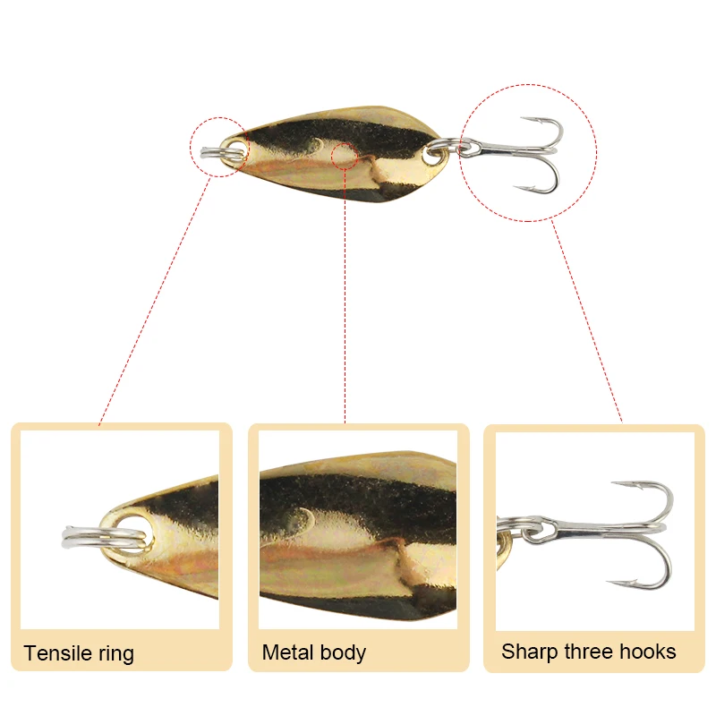 4 шт. металлическая блесна дорожный набор приманки блесток вода пульсация
