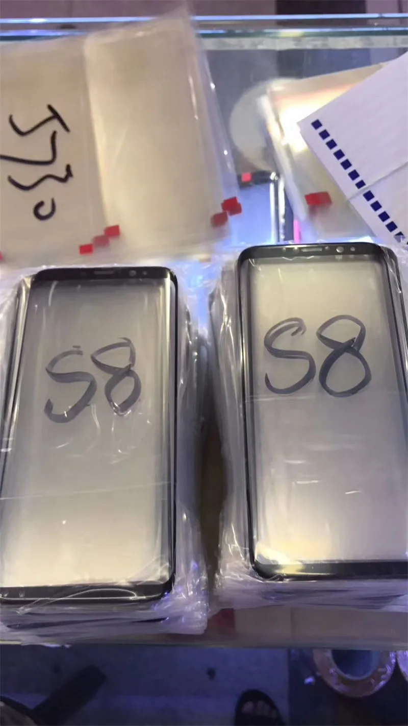 10 шт./лот для Samsung S8 s8Plus передний внешний экран стеклянная линза Замена galaxy s8plus