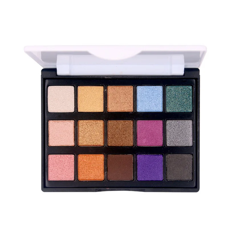 Popfeel 15 Colors Matte Eyeshadow Palette Shimmer Glitter Makeup Waterproof Long Lasting Metallic Natural Eye Shadow |