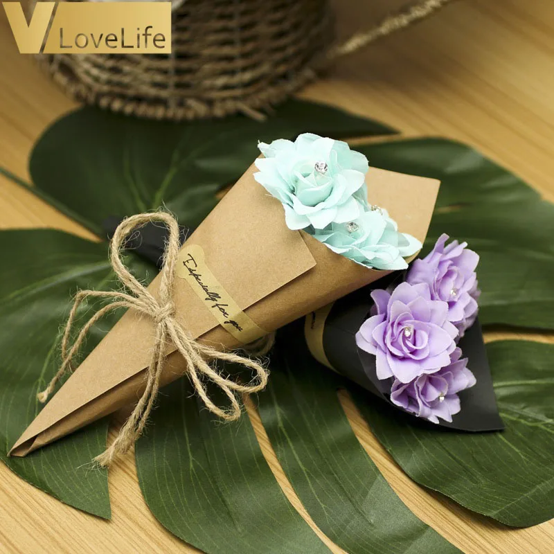 5 шт. DIY крафт-бумага винтажная складная карта креативный подарок украшение