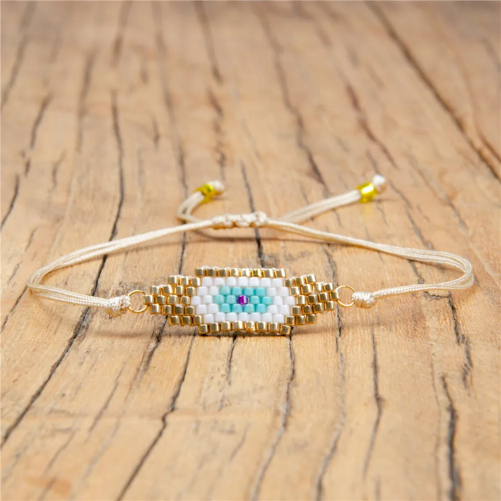 Go2boho MIYUKI сглаза браслет Турецкий Дурной глаз бусины браслет для женщин Pulseras Mujer мексиканские ювелирные изделия ручной работы Прямая поставка
