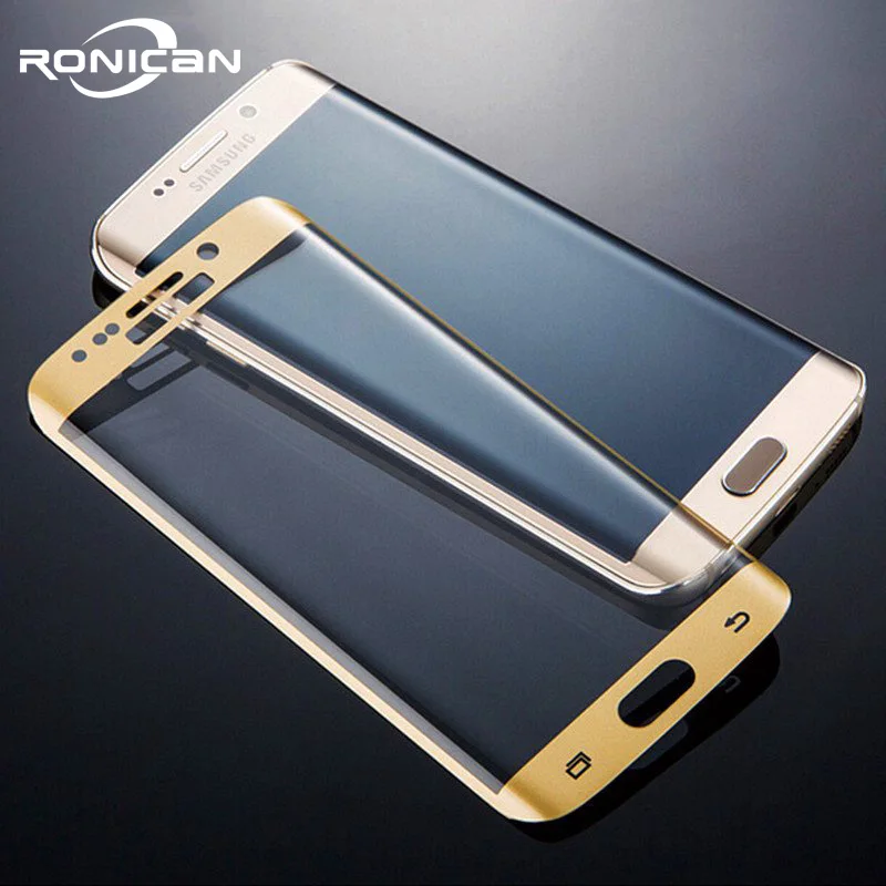 RONICAN S6 edge полное изогнутое 3D закаленное стекло Защита для экрана Защитная пленка