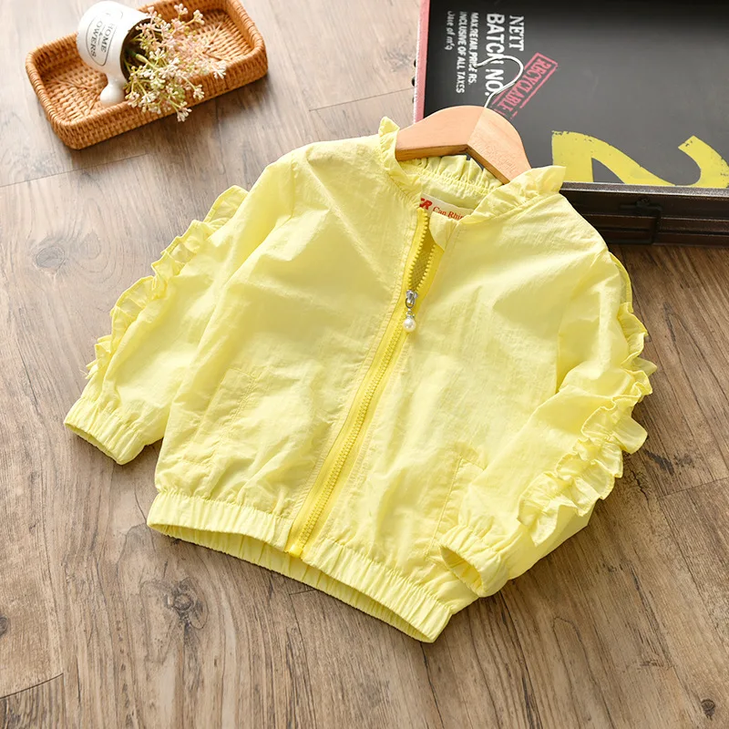 2019 Brand New Infant Kids Baby Girls Zipper Coat Jacket Autumn Winter Tops Solid Ruffles Long Sleeve Warm Clothes Outfits 2-5T | Детская
