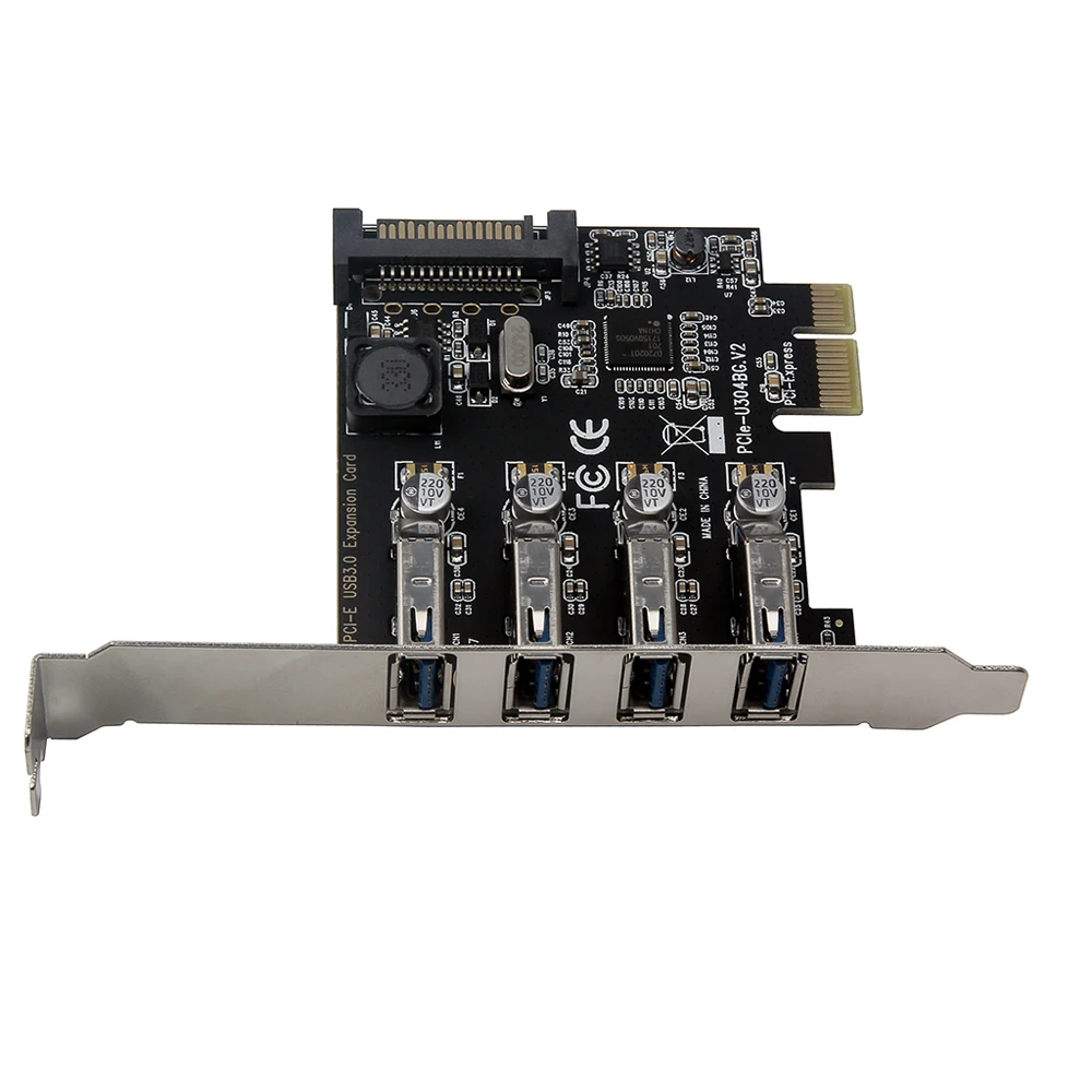 4 Порты USB 3 0 Супер быстрая зарядка 5 Гбит/с карта расширения PCI E адаптер Express