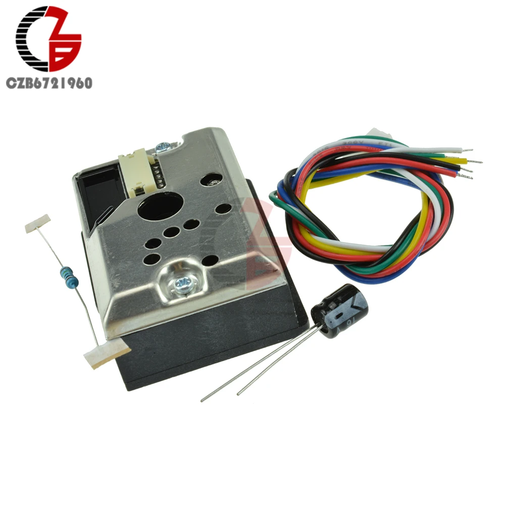 GP2Y1010AU0F Компактный Оптический датчик пыли дыма с кабелем Новинка|sensor smoke|sensor