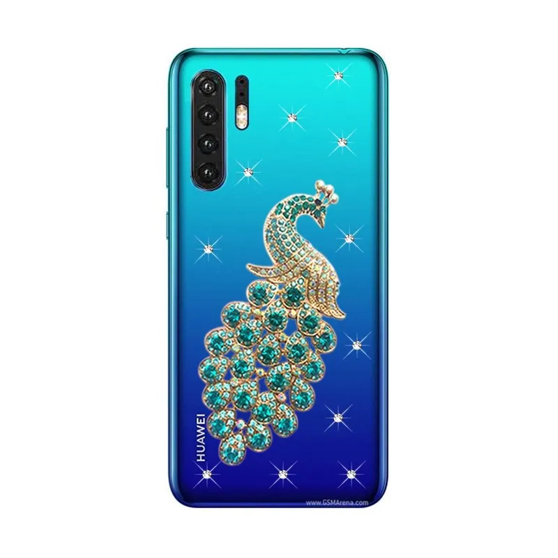 Чехол для телефона Huawei P30 pro 9 lite Honor 8A 8C чехол с павлином прозрачная задняя крышка