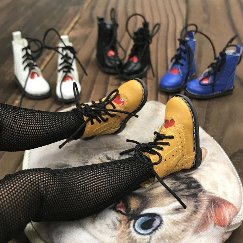 Ботинки Мартенс Blyth Dolls 1 пара 3 см 5 цветов классные ботинки с сердцем для кукол Azone