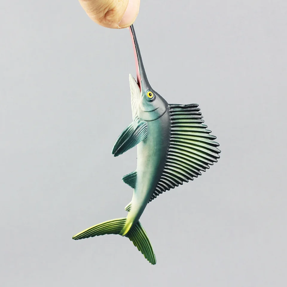2 типа морского организма Sailfish fish swordfish модель Морская жизнь животные монстр игрушки коллекция подарок декор для спальни для детей