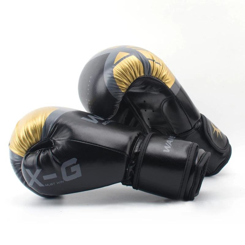 Взрослые женщины/мужчины MMA боксерские перчатки кожаные Muay Thai Boxe De Luva Mitts Sanda