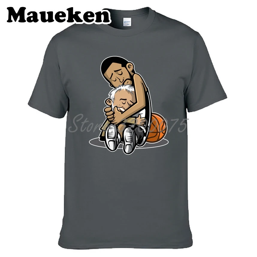 Мужская футболка с героями мультфильмов Tim Duncan Gregg Popovich Fundamental Duo vehal San Antonio W19032709 |