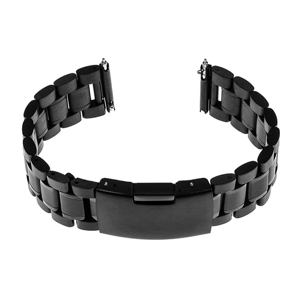 Black Ремешок для часов из нержавеющей стали 18 мм 20 мм 22 мм для Tissot T035 PRC200 T055 T097 Quick Release ремешок для прессования пряжки наручный ремень браслет - Цвет ремешка: Black