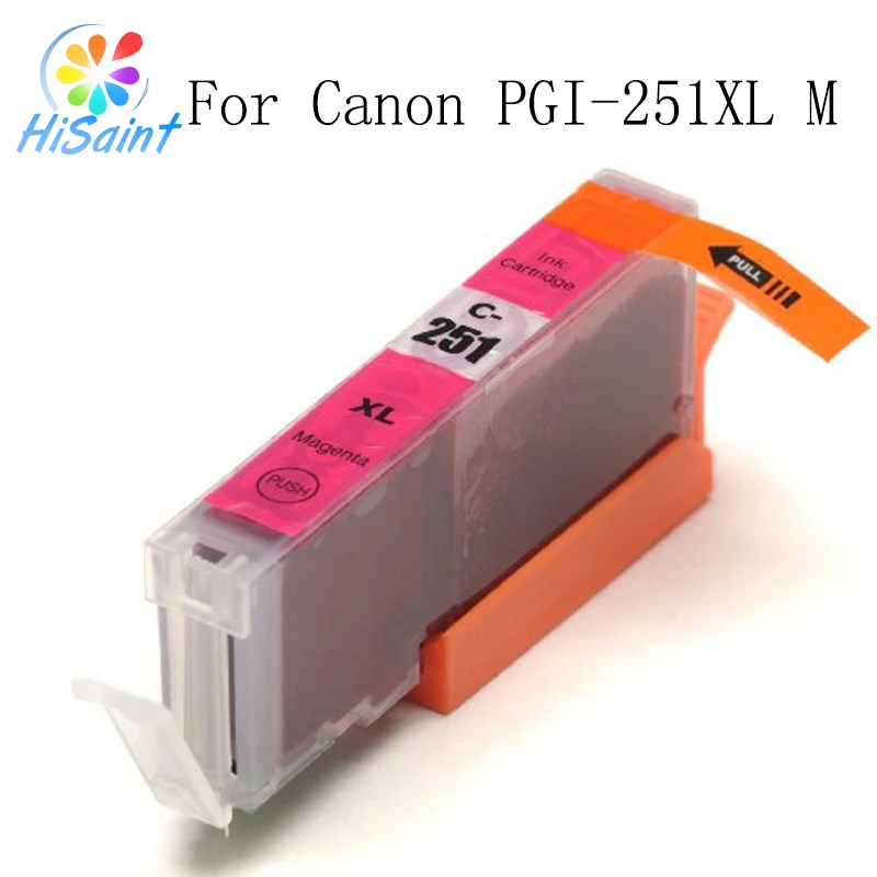 Чернильный картридж Hisaint горячая Распродажа 10PK для Canon PGI-250XL чернильный 250XL 251XL PIXMA