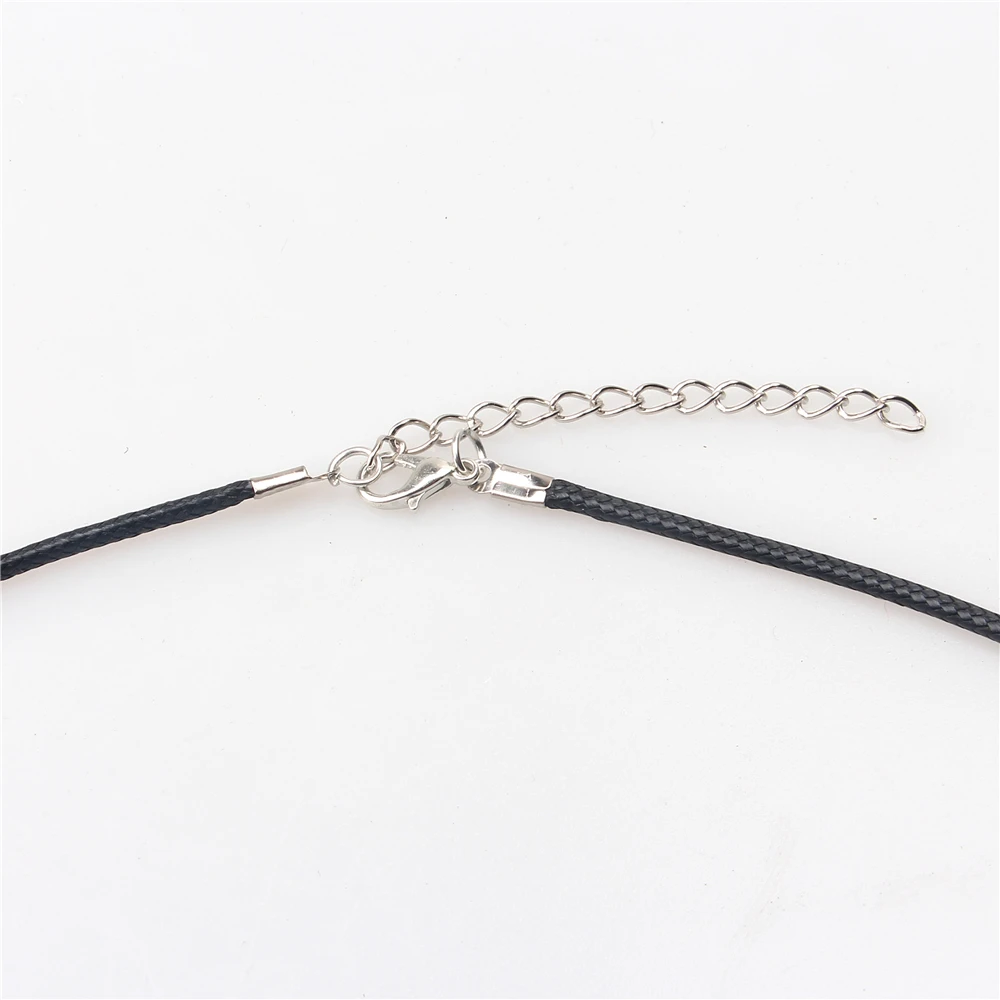 Модная черная подвеска 43 см цепочка с 5 расширением для женщин и мужчин ювелирные