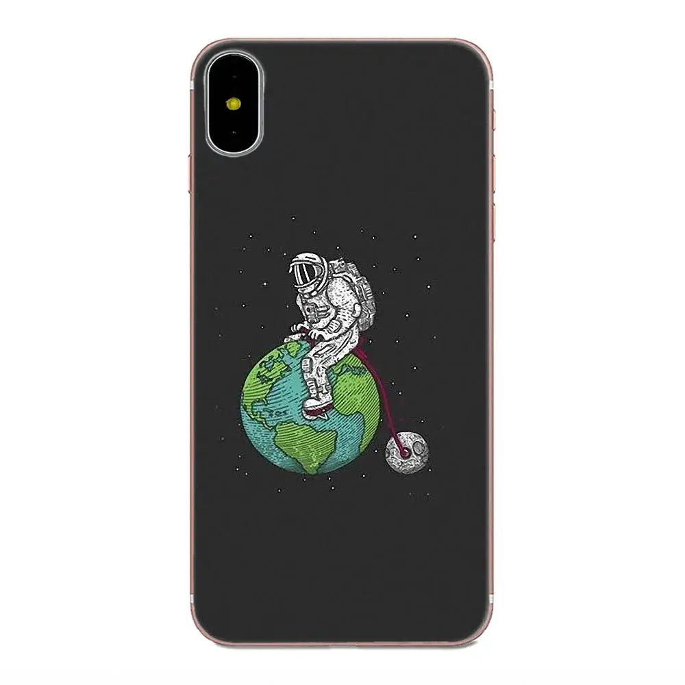 Астронавта Moon мягкий резиновый чехол для мобильного телефона LG Nexus 5 5X V10 V20 V30 V40 2017