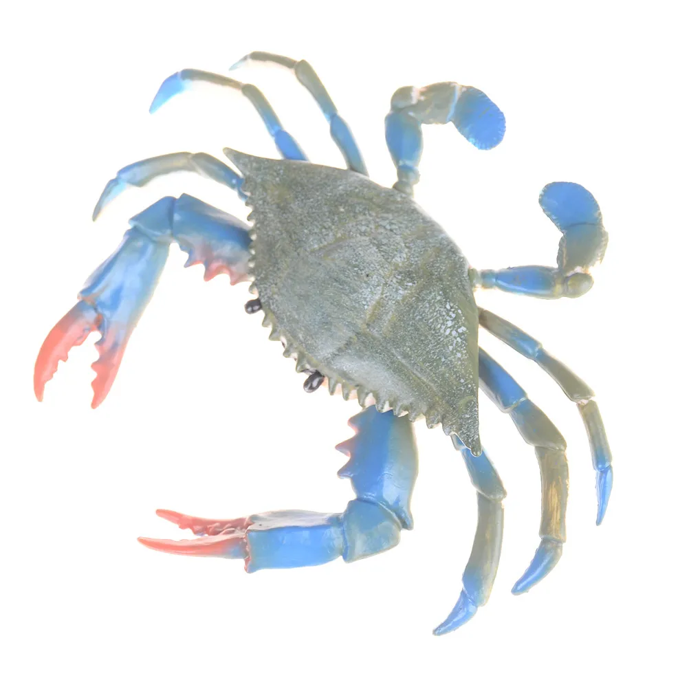 

1PCS Simulation Animals Seafood Model Plastic Crab Toy Gift The Underwater World Toys Sea Life Action Figures Collection Boys