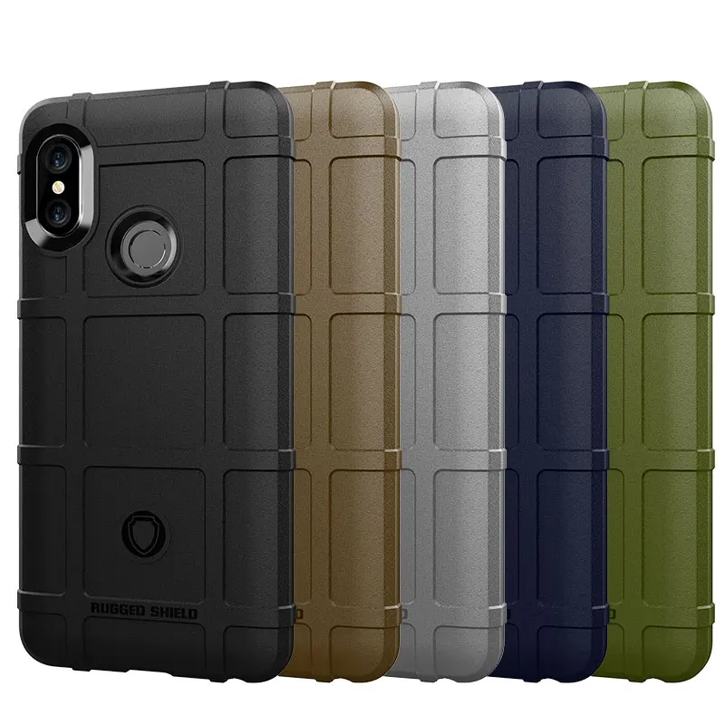 

Xiomi Rugged Shield Case for Xiaomi Mi A2 8 Lite 6X Mi 9 Redmi 6A Note 5 6 7 Pro Plus Cases Cover for Pocophone F1 Silicon