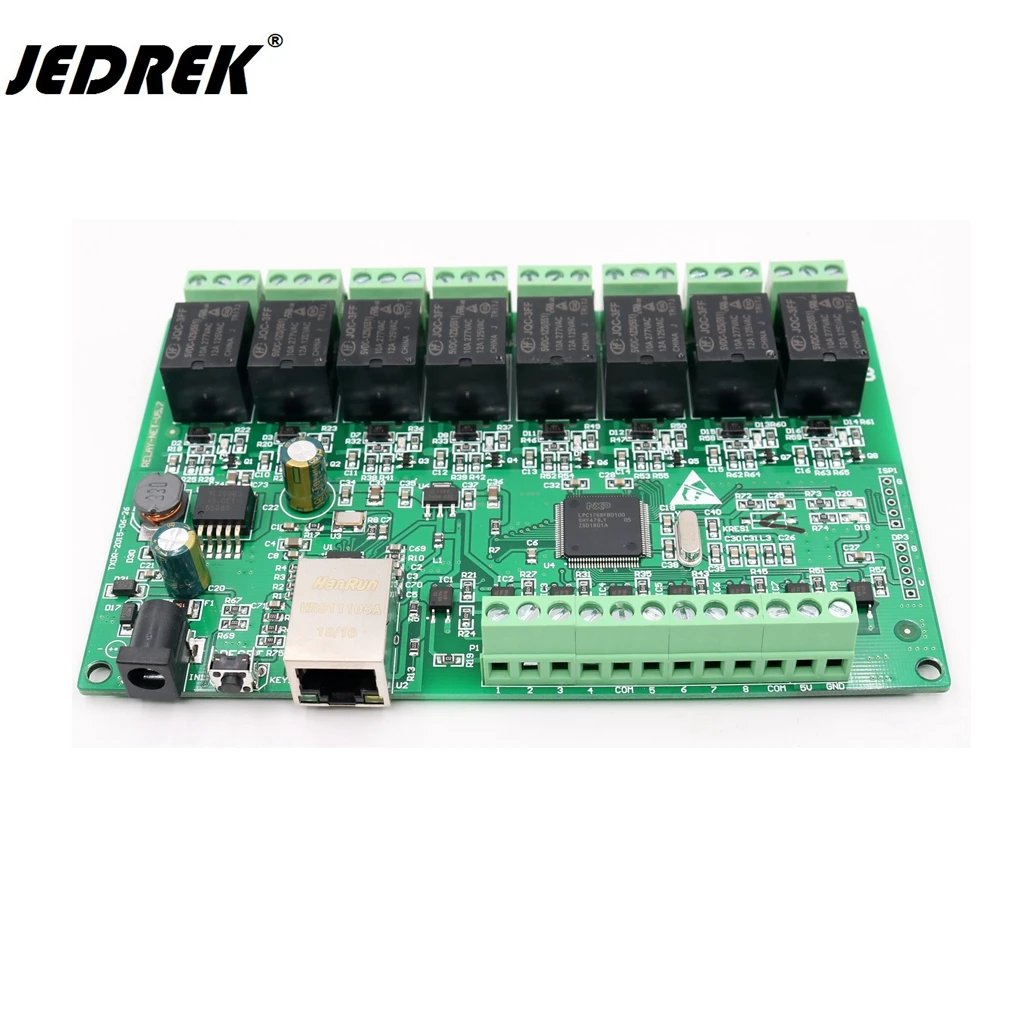 Сетевое реле TCP/IP 8 Way IO каналов веб двойное управление Ethernet интерфейс RJ45 TCP Modbus UDP