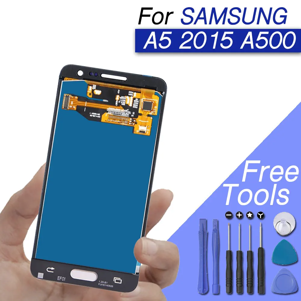 ЖК дисплей для samsung galaxy a5 2015 сенсорный экран a500 дисплей|Экраны мобильных
